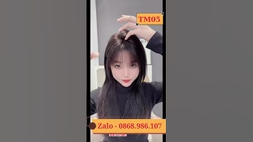 Giúp bạn che phủ bạc, phủ đỉnh thưa hói nhanh chóng với mái thưa 3D siêu đỉnh #hair #wigs #hairstyle