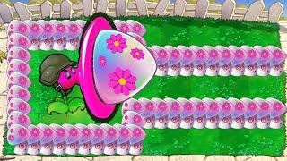Hypno Gatling Pea Vs 999 All Zombies Vs Dr.Zomboss  Plants vs Zombies Battlez