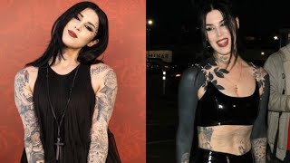 Kat Von D reveals what she looks like now after tattooing 80% of her body with solid black ink