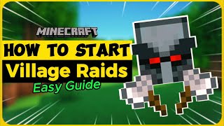 How to Start Village Raid in Minecraft | EASY GUIDE