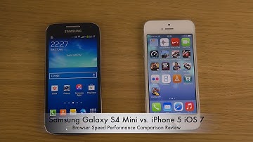 Samsung Galaxy S4 Mini vs. iPhone 5 iOS 7 - Browser Speed Performance Comparison Review