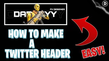 How To Make A Simple Twitter Header On PicsArt | Phone |