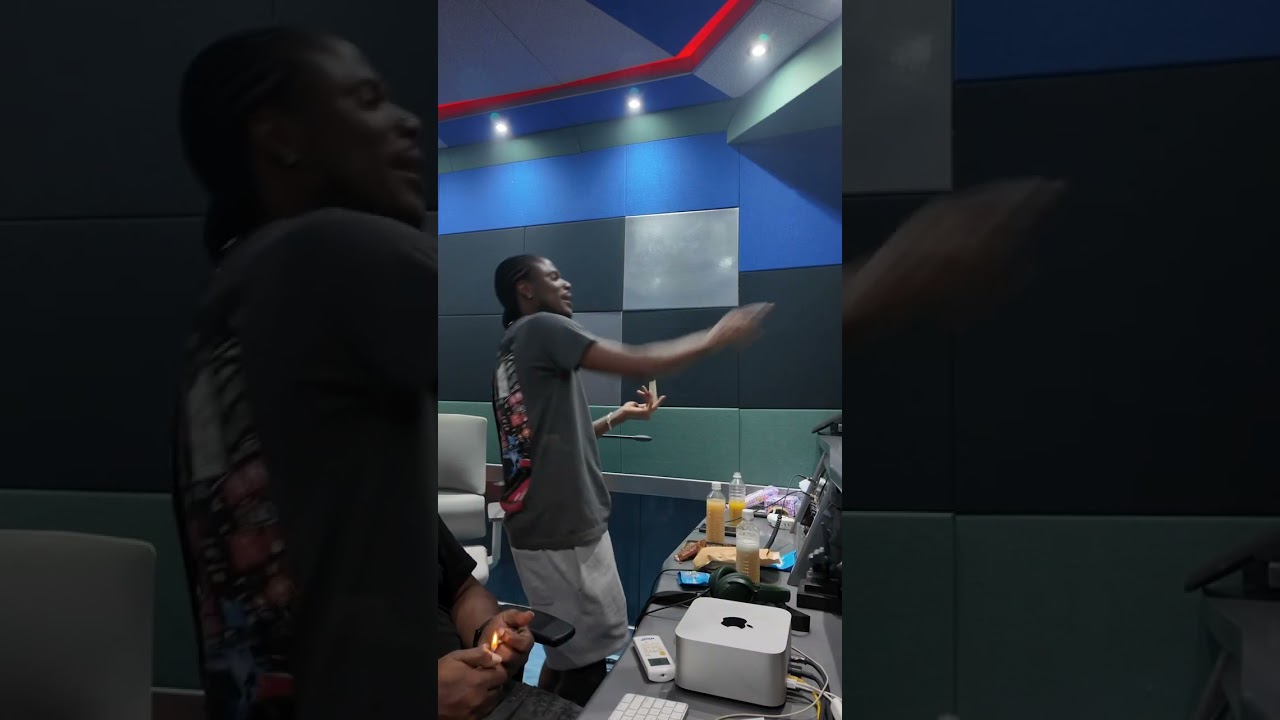 Masicka recording his hit single scope🔥🔥🔥