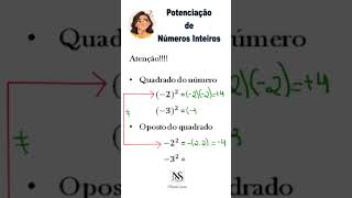 Potências com e sem parênteses #potenciacao #potenciação #matemática #ifpi #enem #concursopublico