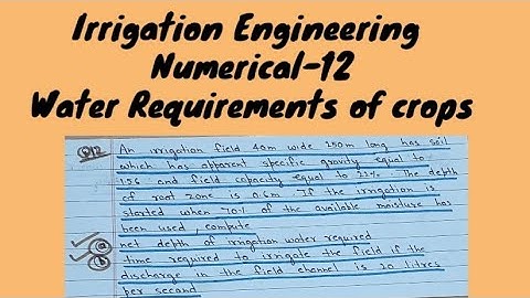 #12 numerical on irrigation engineering || readily available moisture || civil engineering ||