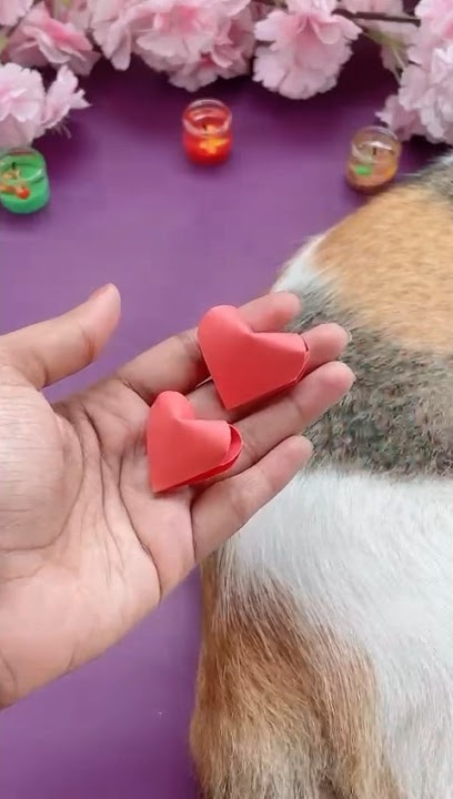 Sticky Note Origami Heart, Origami de Coração, Origami Corazon, 折り紙 ハート,  Easy Valentine's Day Craft 