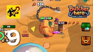 Butcher hero: hook'n'chew RPG - Gameplay Walkthrough Part 9 - Island 4 (Android, IOS)