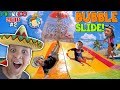 GIANT BUBBLE WATER SLIDE! Cancun Mexico Waterpark! Moon Palace Grand FUNnel Vision Mexico 2018