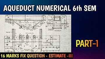 AQUEDUCT NUMERICAL (PART-1) -6TH SEM | ESTIMATE & COSTING -III  @Er.dipesh186