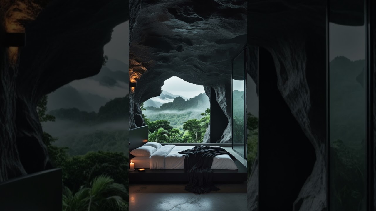 “Luxury Cave Living | Nature Meets Modern Minimalism”