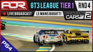 Project CARS 2 | AOR GT3 League | PS4 Tier 1 | S10 | R4: Le Mans Bugatti