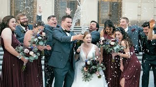 Wedding party bus hits fire truck! Here's how bride & groom handle it (Indianapolis Wedding Film)