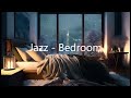 4K Cozy Bedroom with a Night View of the new york - Relaxing Piano Jazz Music for Relax and Study