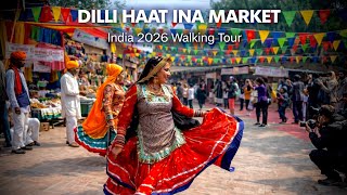 Inside Dilli Haat Delhi 🇮🇳 | India’s Cultural Market Walking Tour (4K)