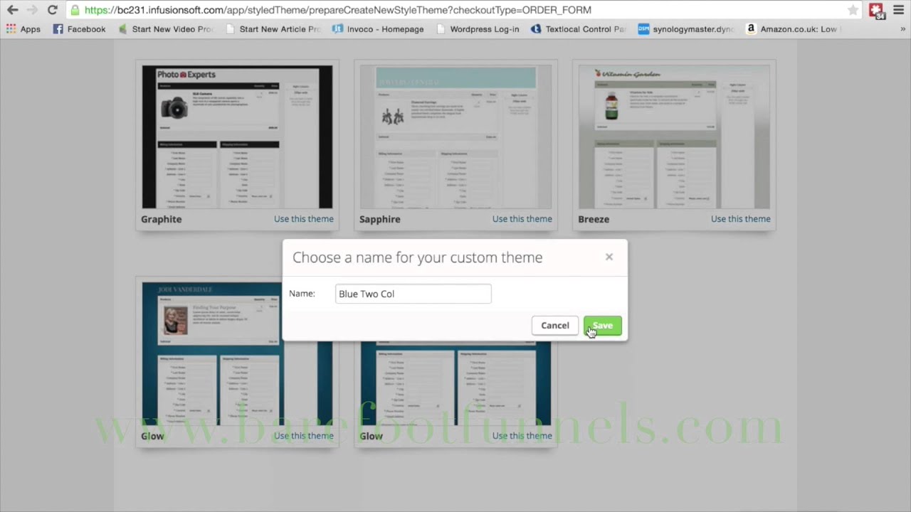 How To Create an Order Form Theme in Infusionsoft