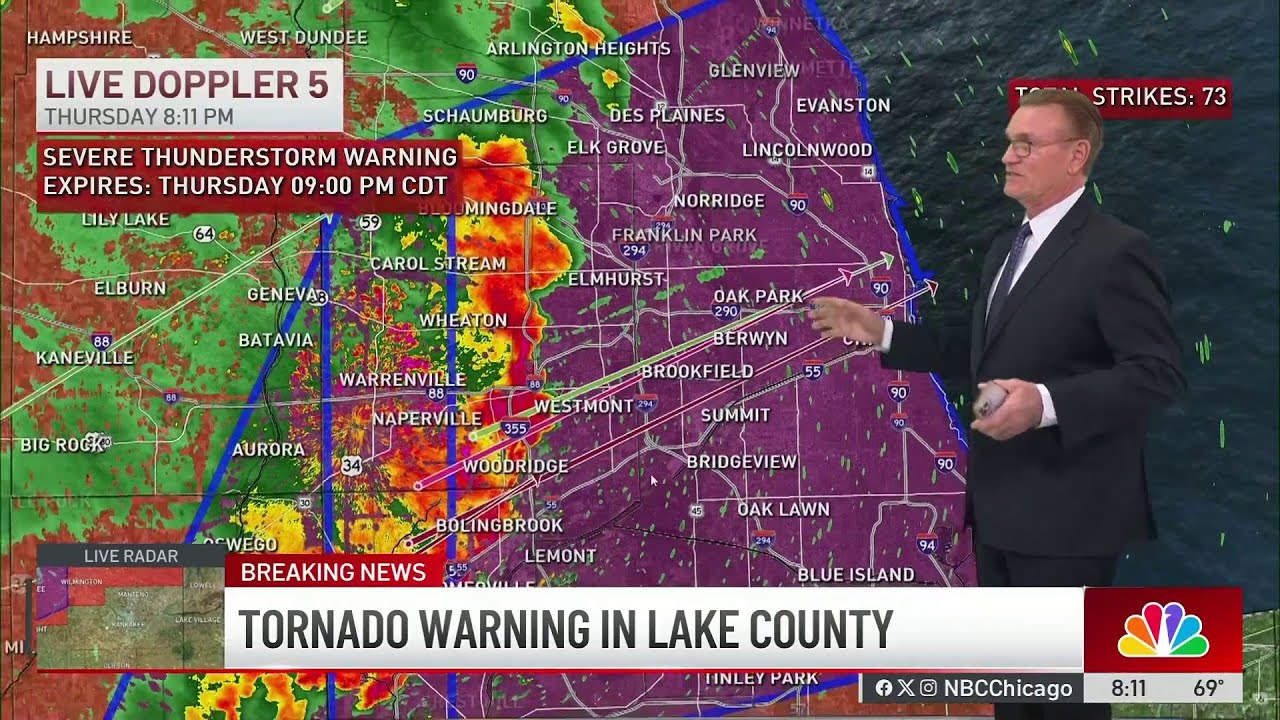 Severe Weather: Tornado watch issued across the Chicago area Thursday ...