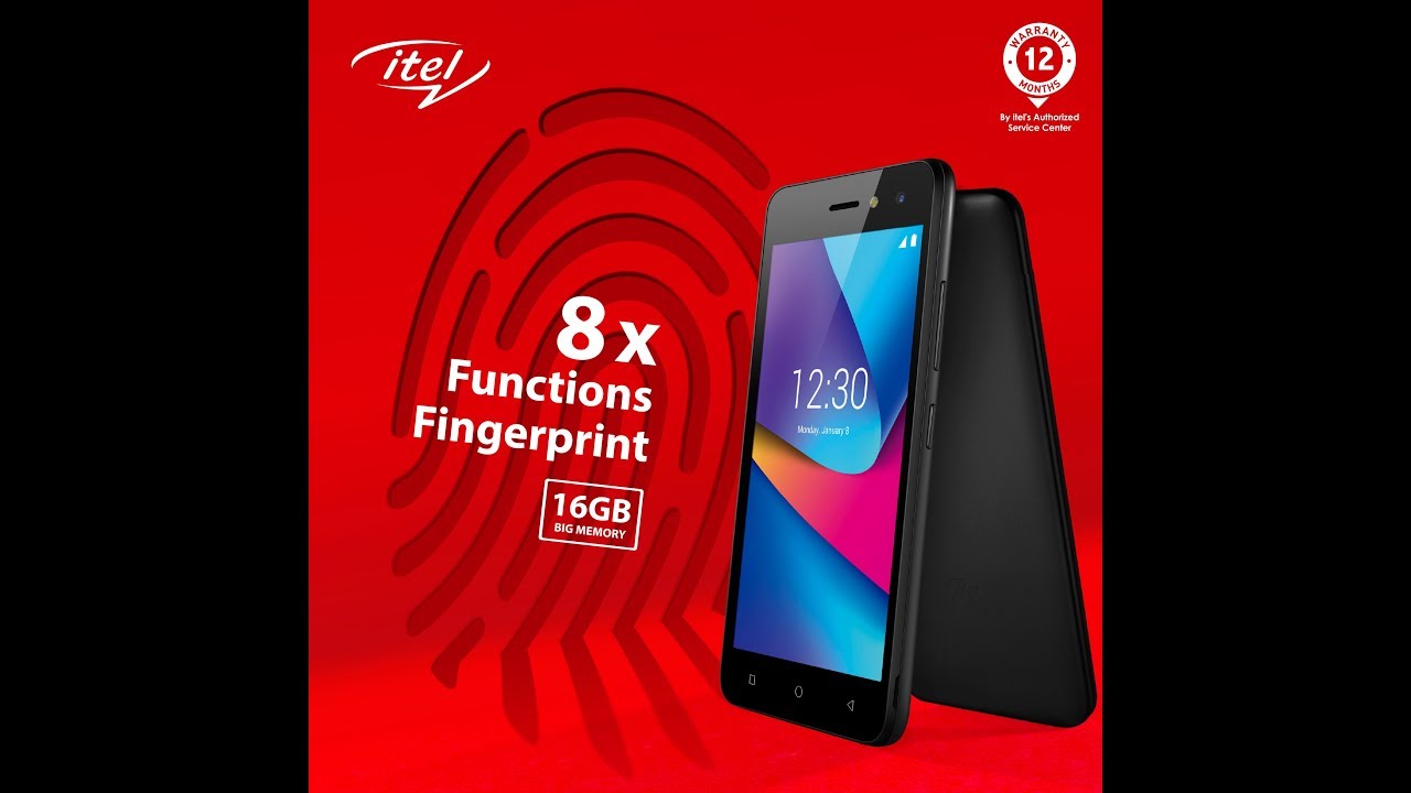 Itel A33 Fingerprint, Ram 1GB 16GB BIG Memory, Face Unlock