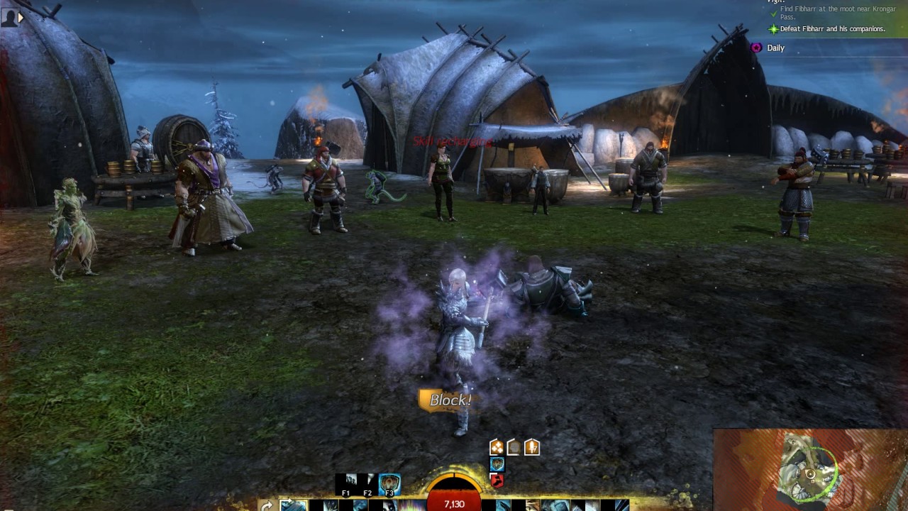 Guild Wars 2 - Guardian - Defeat Fibharr's companions - near Krongar Pass