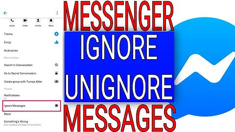 How to ignore message and Unignore message on messenger -New update 2020/Miraz Tech Tips