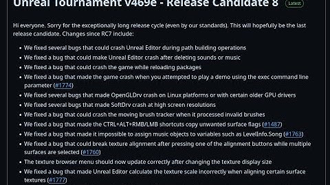 UT99 OldUnreal v469e Release Candidate 8 Overview