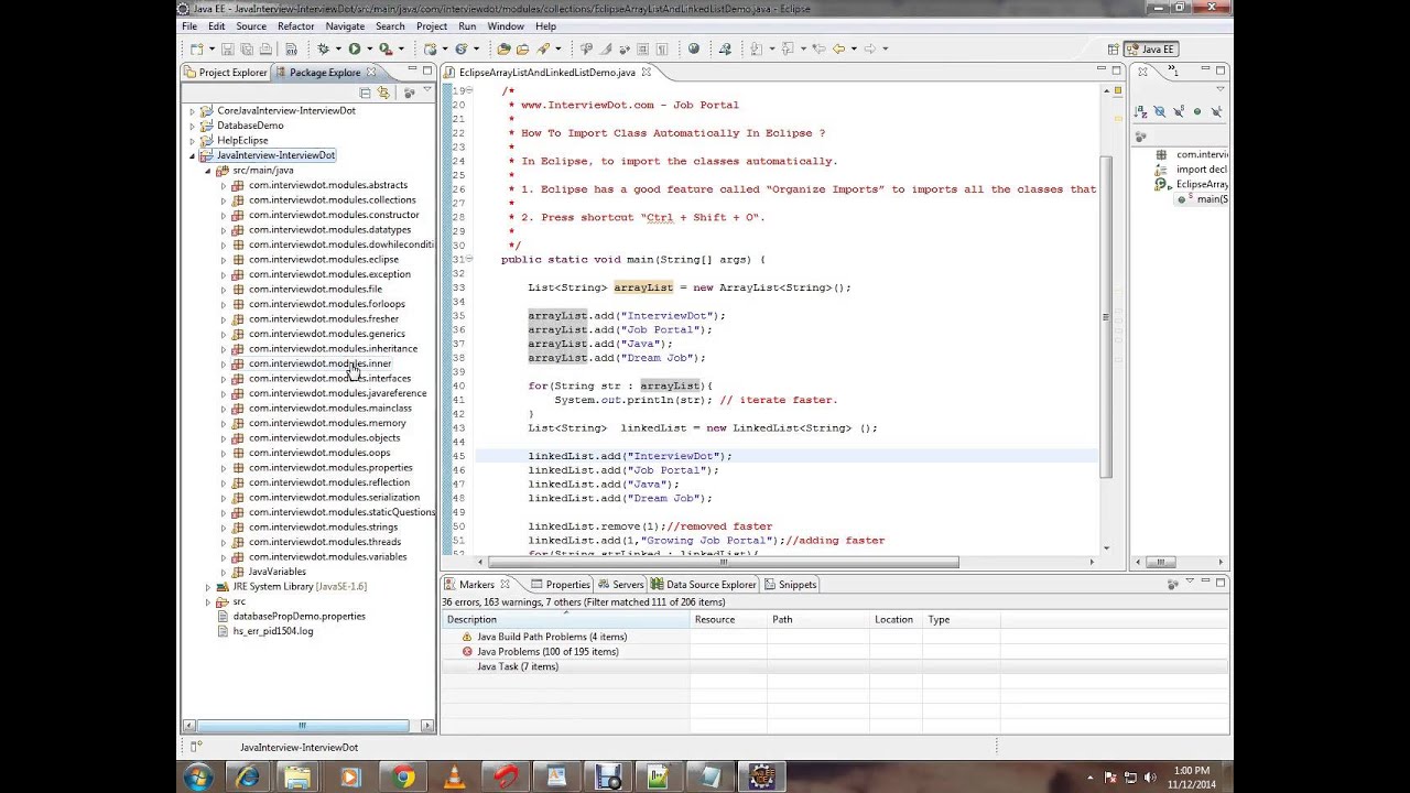 ECLIPSE BUILDING A JAVA PROJECT DEMO TAMIL - YouTube