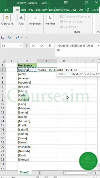 how-to-remove-brackets-in-excel-youtube