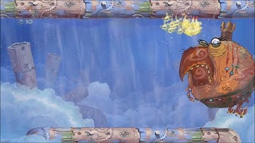 Rayman Origins (1080i HD) Walkthrough Part 72 - To Bubblize a Mocking Bird - Electoons & Lum Medal