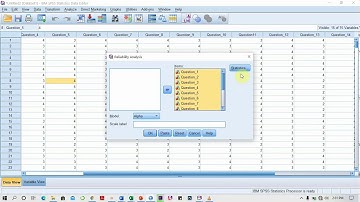 How to run a reliability test in SPSS using the Cronbachs alpha technique.