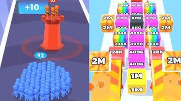 Jelly Run 2048 Vs Count Master | Android Ios| All Levels | New update