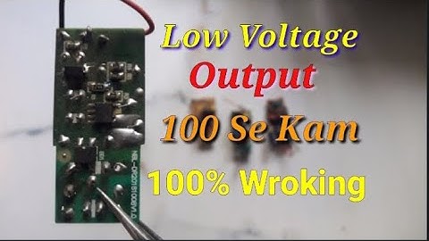 Repair Led Bulb Low Or High Voltage Output