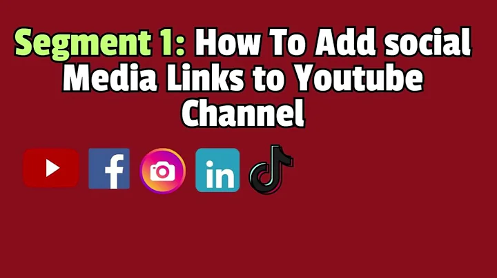 How To ADD Social Media Website Links To YouTube Channel(The EASY Way)