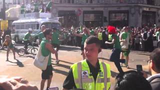 London 2012 Olympic parade in Oxford circus