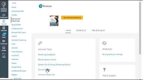 Changing your time zone for Pearson MyLab and Mastering in Canvas #darrellbarnes #brotherbarnes