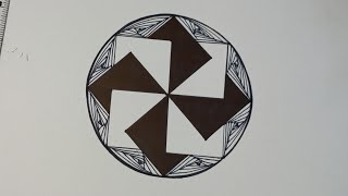 Zentangle Art Series-14/Illusion art/3d art #satisfyingvideo #zentanglepattern #disneydrawing