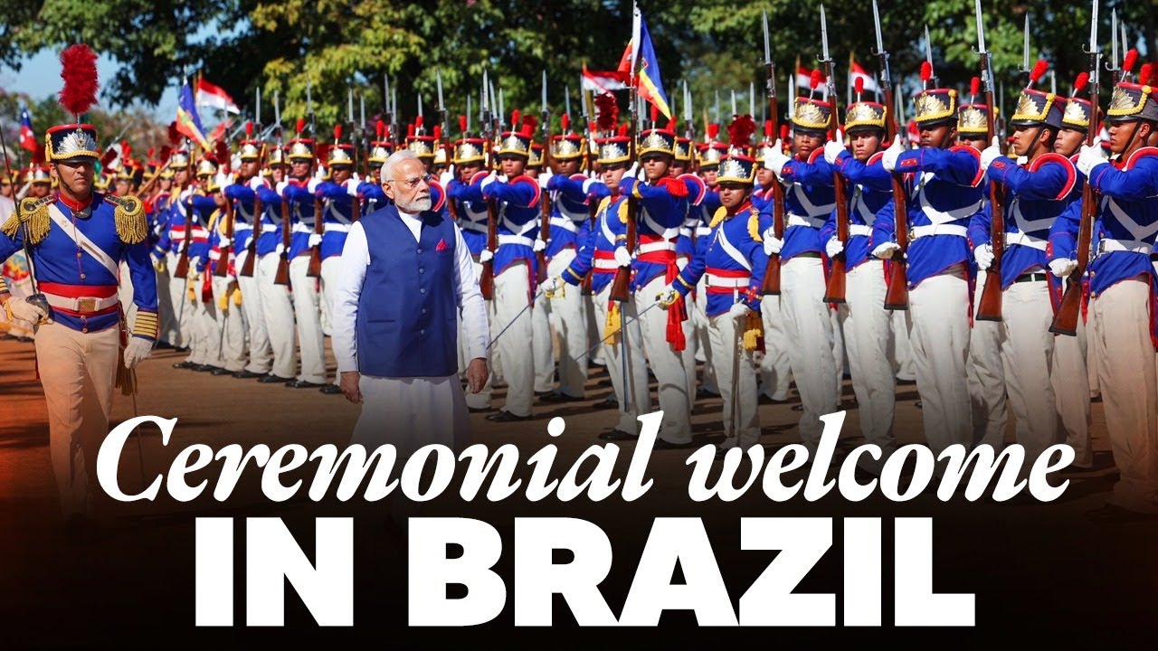 LIVE: PM Modi receives Ceremonial Welcome with Military Honours in Brasília, Brazil