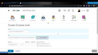 Create Custom Links D2L