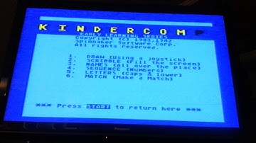 Kinder Comp on the Atari 800 XL