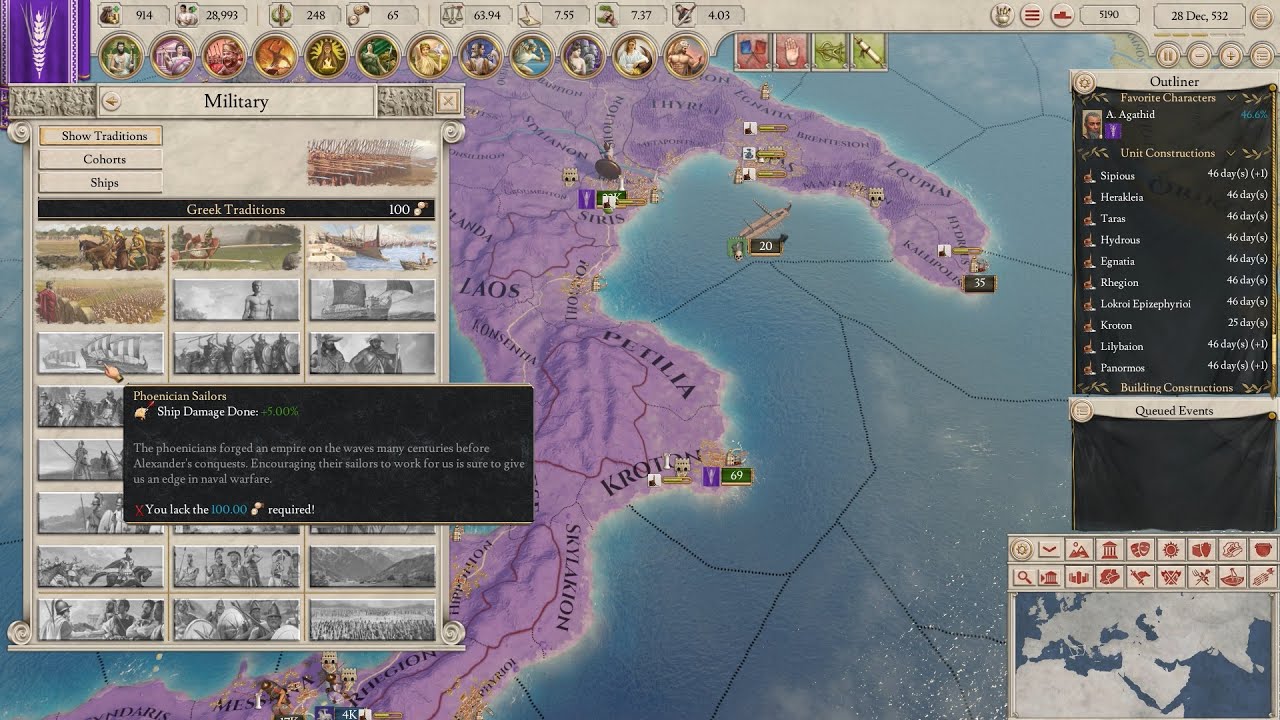 Imperator Rome Tarentum Episode 12 Building A Large Navy YouTube