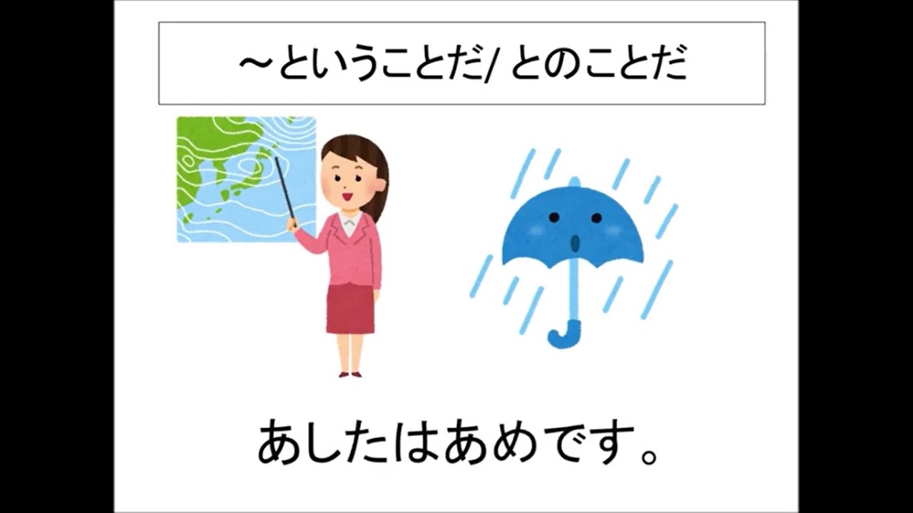 JLPT N3文法 ~ということだ・・・ - YouTube