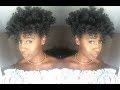 Flexi Rod Updo on 4c Natural Hair