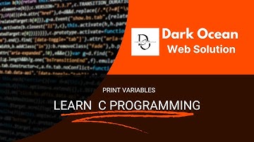 How to print variables in c language ?