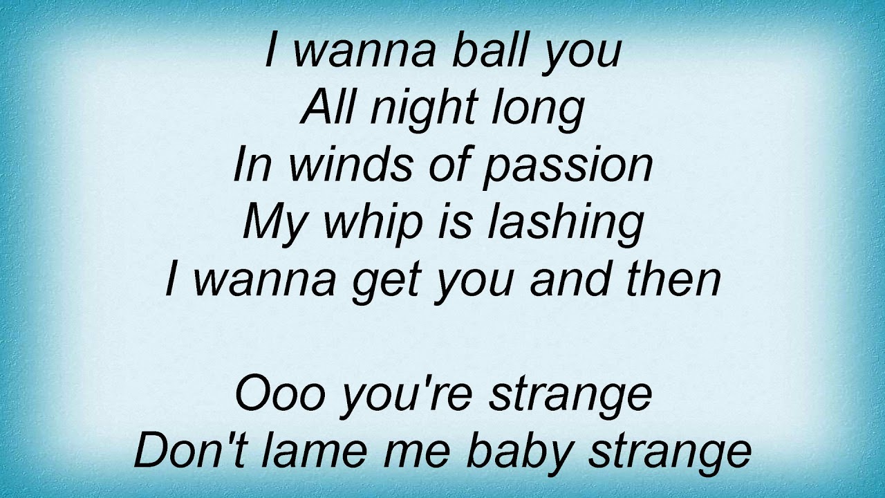 T. Rex Baby Strange Lyrics YouTube