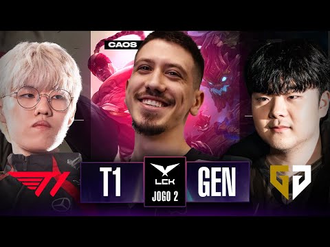 T1 x GEN G | Jogo 2 - MD3 | LCK Spring 2024 - DIA 1