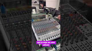 Así das Fx a mezcla de monitores en la behringer x2442 #curioso #curiososaudiopro #consolaanaloga