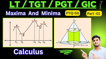 Maxima and Minima | Calculus | UPPSC LT Grade Exam | TGT |PGT |GIC | PYQ-50 |Short Trick|By VK Maths