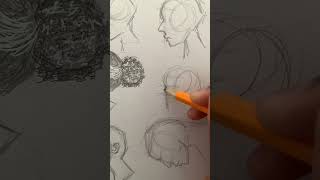 trying 2 circle side profile method! #pencilportrsit #drawing #sketch #pencilart #drawinghacks
