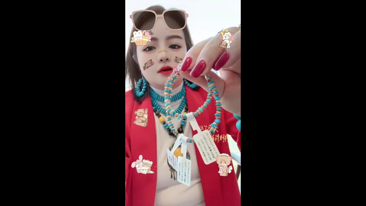 250509-2 Sleeping Beauty Turquoise & Orange Spiny Oyster Parent - Child Bracelet