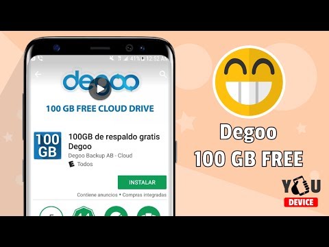 App Degoo 100gb FREE en la web ( Android )