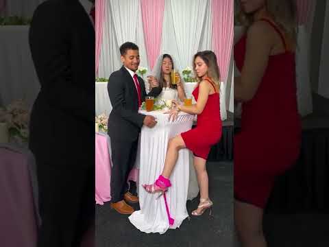 cheaters put something in brides drink #shorts