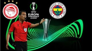 OLYMPİAKOS’TA BÜYÜK ENDİŞE | Fenerbahçe maçının hakemi…